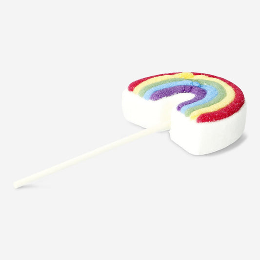 Regnbågsfärgad marshmallow. Smak av vanilj