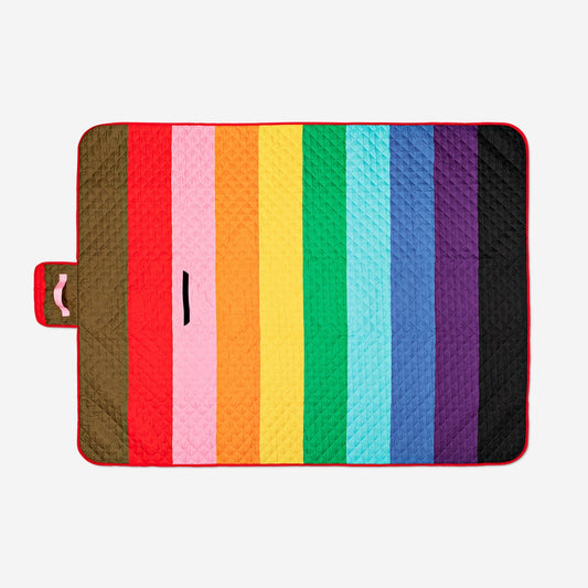 Manta de piquenique arco-íris. 220x150 cm