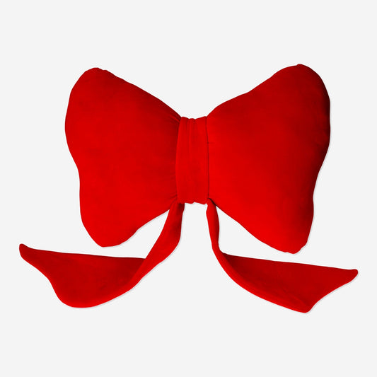 Red bow shaped cushion