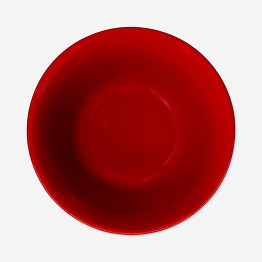 Red bowl with embossed bows - 12 cm