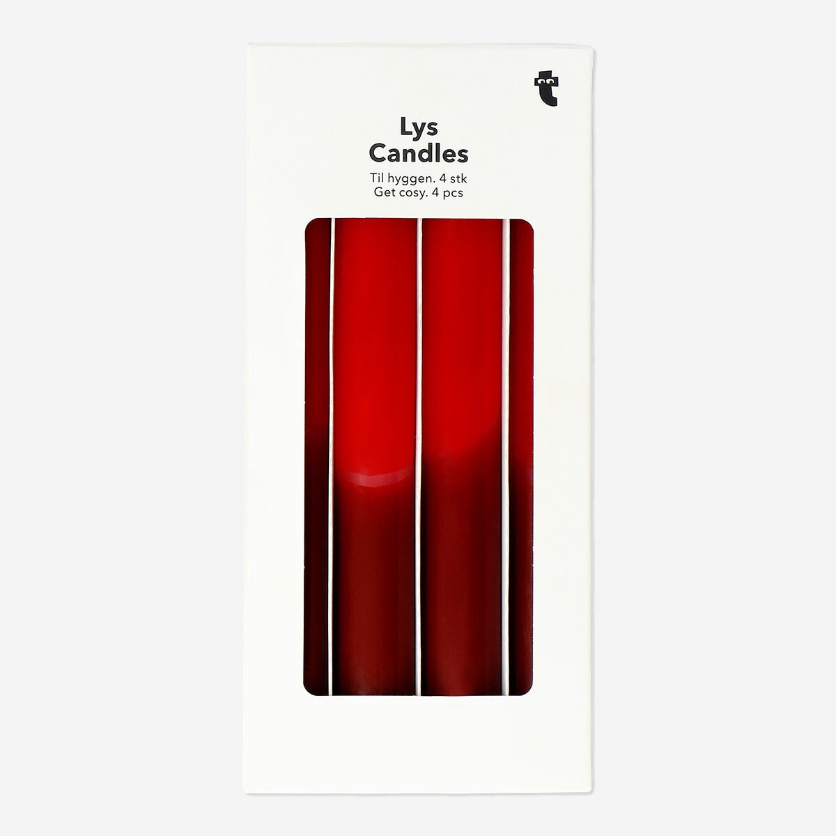 Red Dinner Candles - 4 pcs Home Flying Tiger Copenhagen 