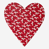 Red Heart-Shaped Gift Box with Hollies Party Flying Tiger Copenhagen 