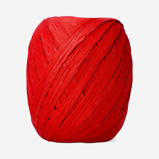 Red paper ribbon - 35 m