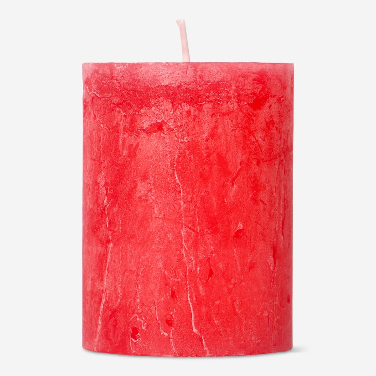 Red Rustic Pillar Candle - 8 cm Home Flying Tiger Copenhagen 