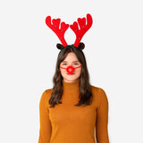 Reindeer with nose hairband - For adults Party Flying Tiger Copenhagen 