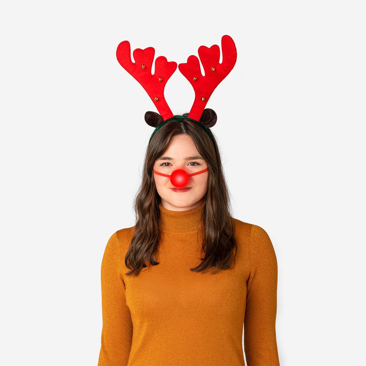 Reindeer with nose hairband - For adults Party Flying Tiger Copenhagen 