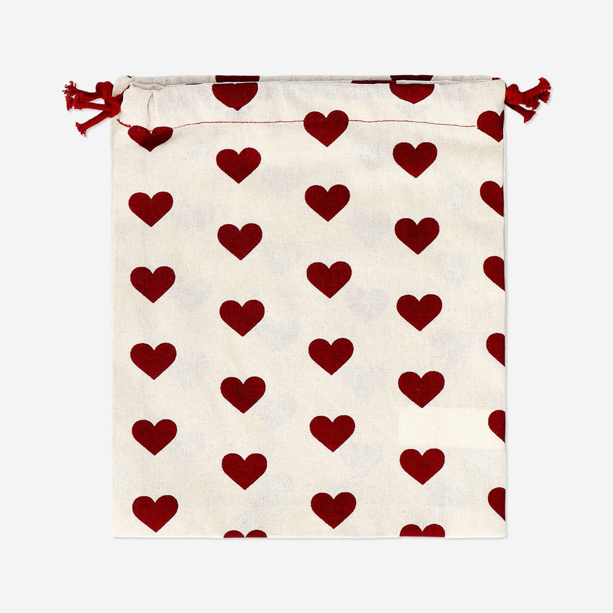 Reusable cotton gift bags with hearts - 2 pcs Office Flying Tiger Copenhagen 