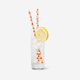 Reusable straws with pumpkin print - 8 pcs Party Flying Tiger Copenhagen 