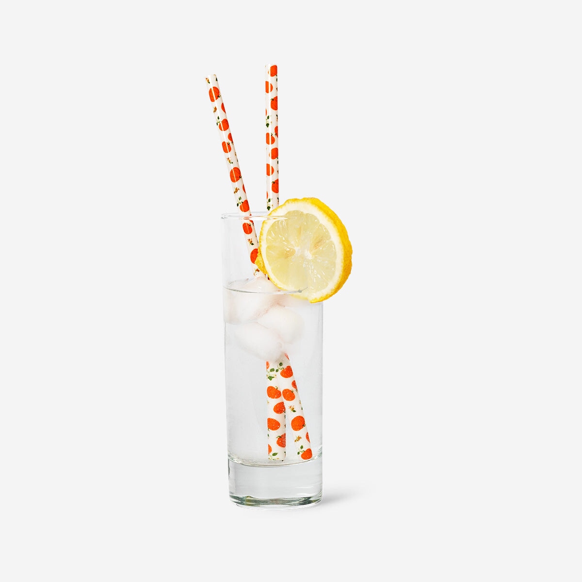 Reusable straws with pumpkin print - 8 pcs Party Flying Tiger Copenhagen 