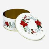 Round Cake Tin with Christmas Flowers Kitchen Flying Tiger Copenhagen 