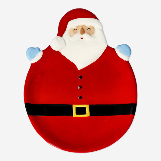 Santa shaped serving dish