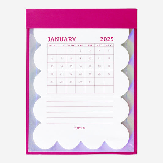 Scalloped Monthly Calendar