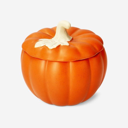 Scented candle in pumpkin jar - Chestnut and cardamom fragrance