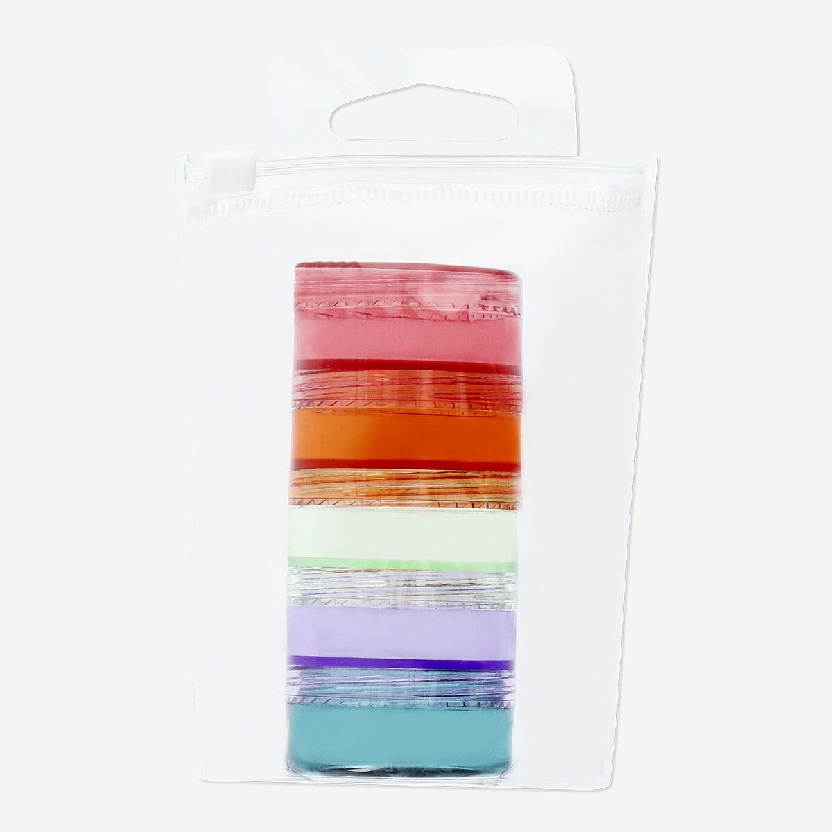 Set of stackable jars for travel - 5 pcs | Flying Tiger Copenhagen