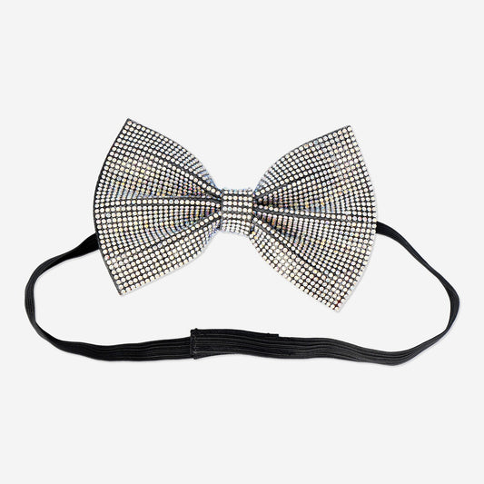 Silver bow tie