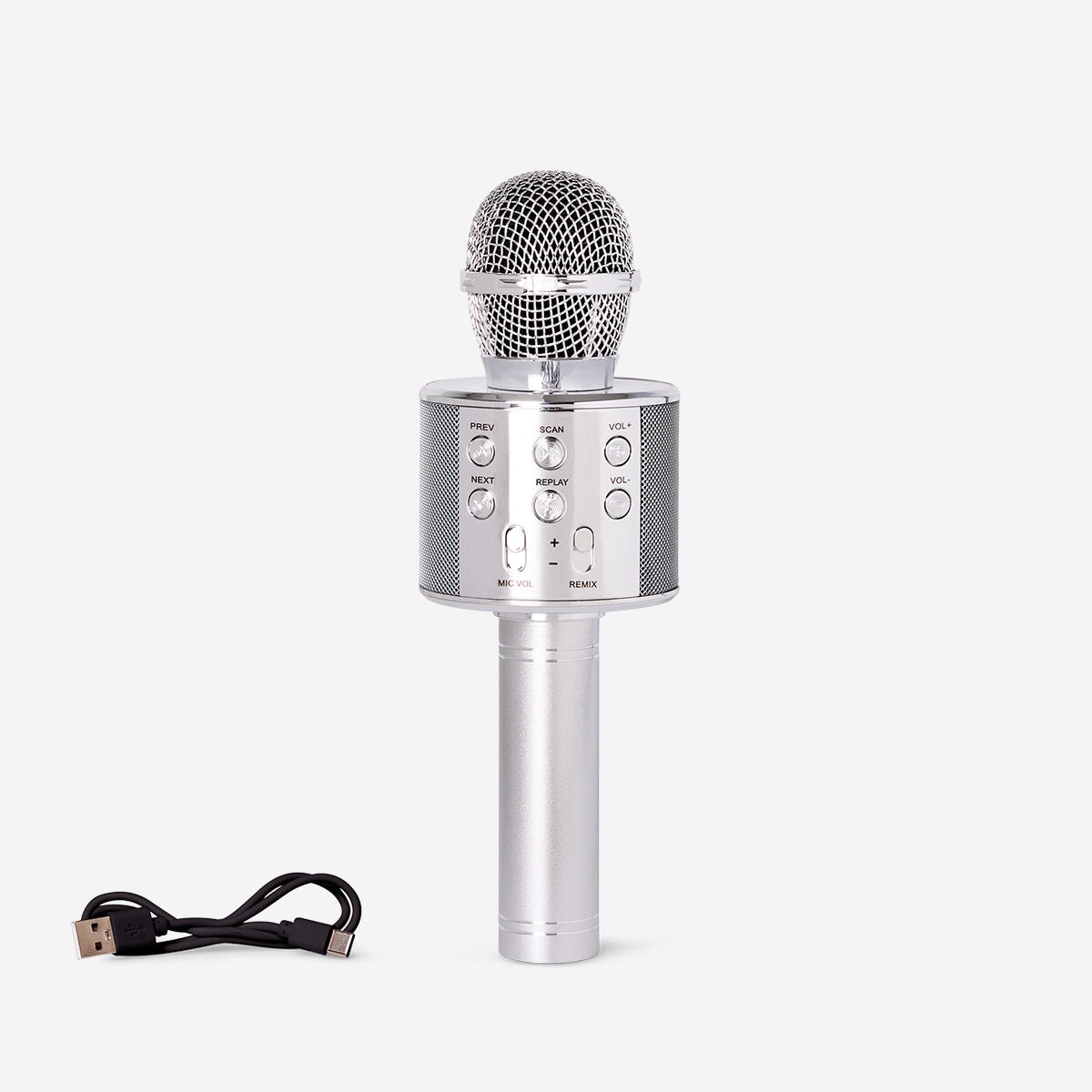 Silver Karaoke Microphone Media Flying Tiger Copenhagen 