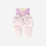 Slippers with flufffy bow - Size 40/41 textile Flying Tiger Copenhagen 
