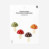 Small felt mushrooms for hanging - 4 pcs Party Flying Tiger Copenhagen 