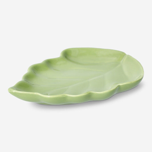 Petit plat en forme de feuille - Vert