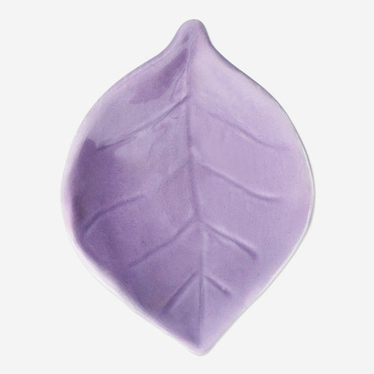 Petit plat en forme de feuille - Violet