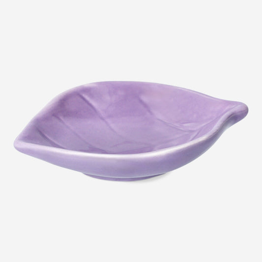 Petit plat en forme de feuille - Violet