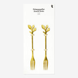 Snack Forks with Leaves - 2 pcs Kitchen Flying Tiger Copenhagen 