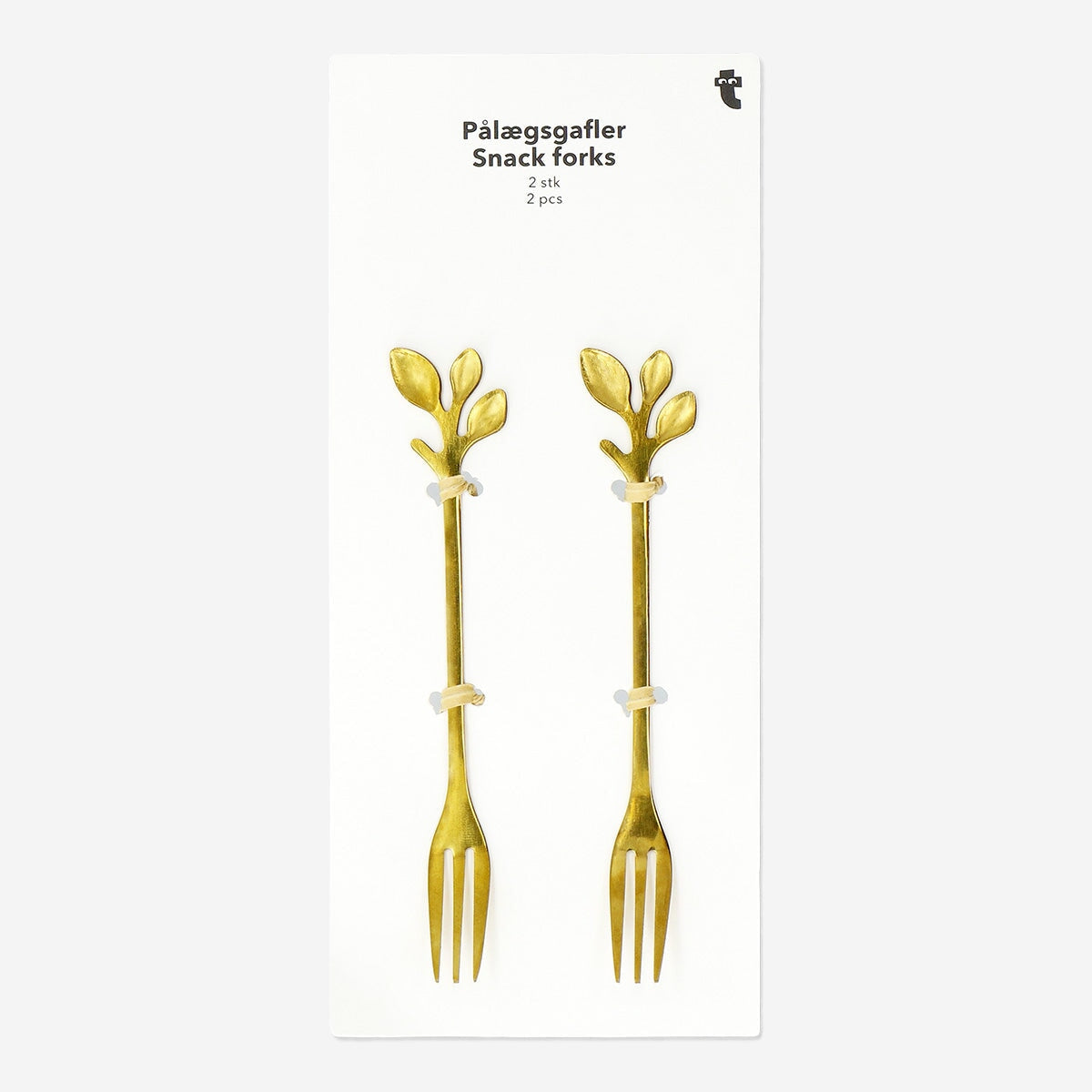 Snack Forks with Leaves - 2 pcs Kitchen Flying Tiger Copenhagen 