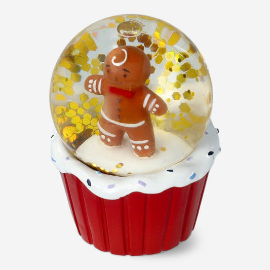 Snow globe with gingerbread person - Small