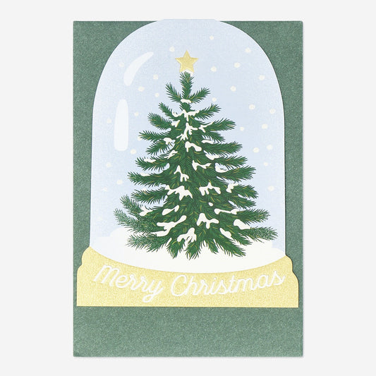 Snowglobe card with envelope