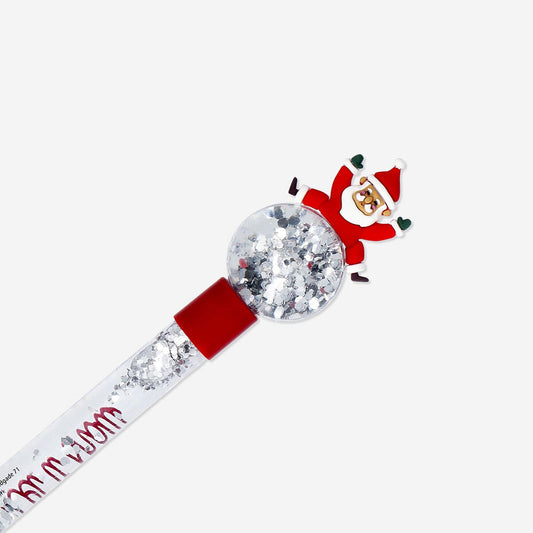 Snowglobe Santa ballpoint pen - Black ink