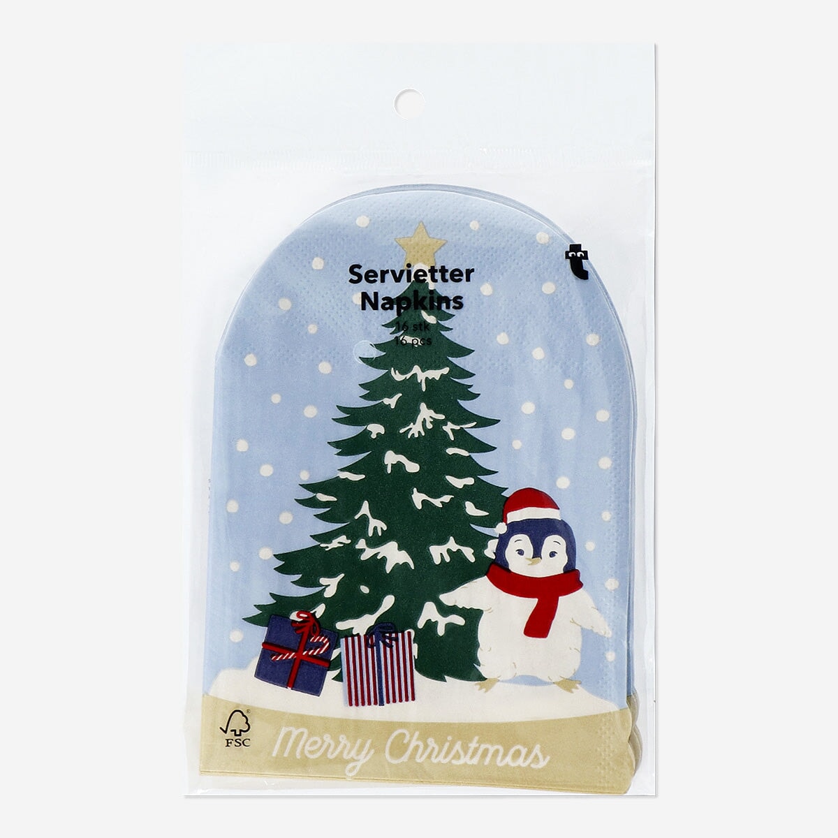 Snowglobe-Shaped Napkins - 16 pcs Party Flying Tiger Copenhagen 