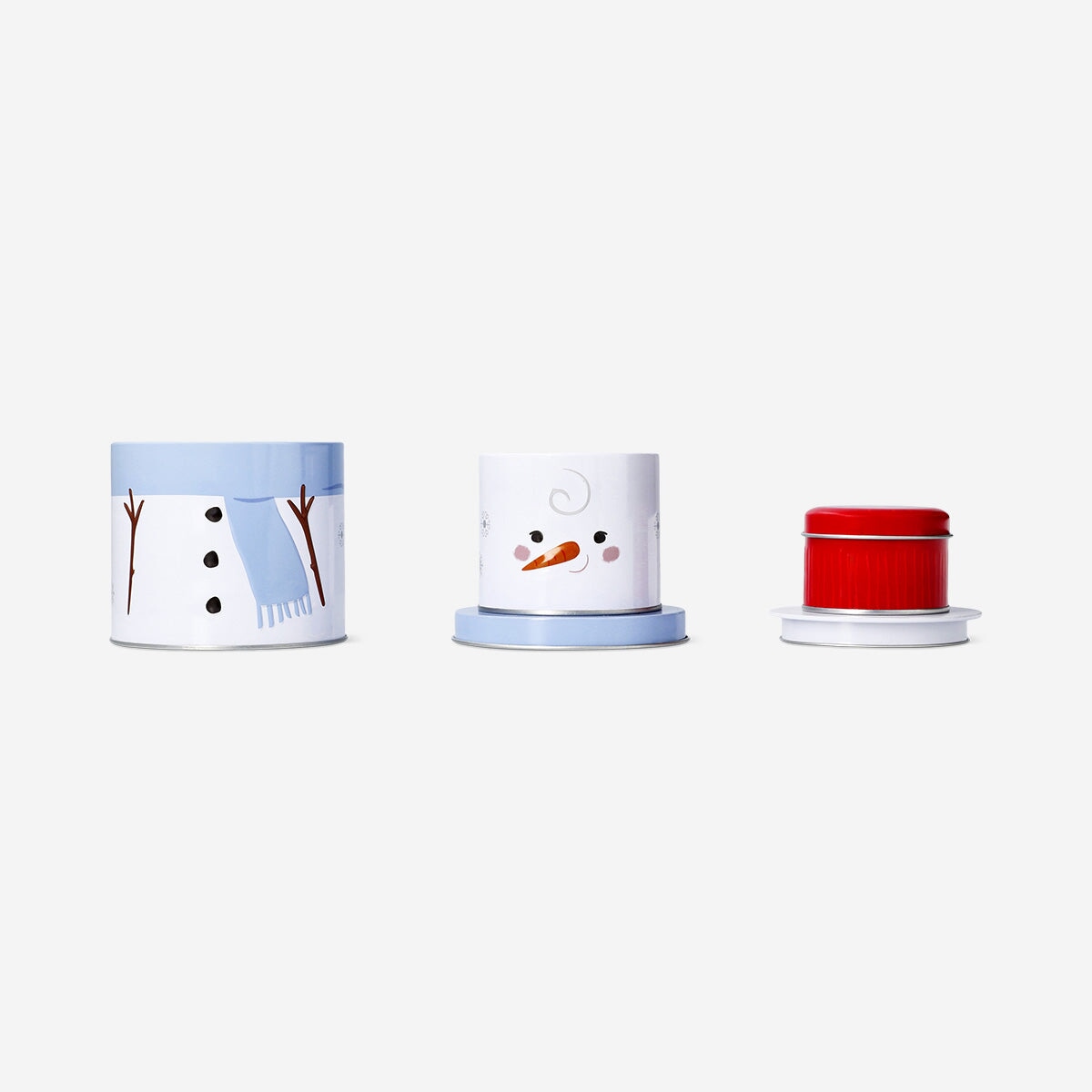 Snowman cake tin set - 3 pcs Kitchen Flying Tiger Copenhagen 