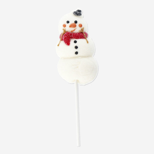 Snowman marshmallow on a stick - Vanilla flavour