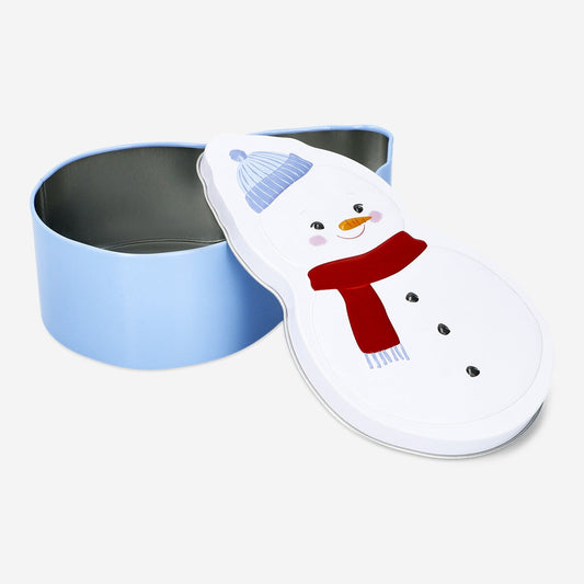 Snowman shaped cake tin