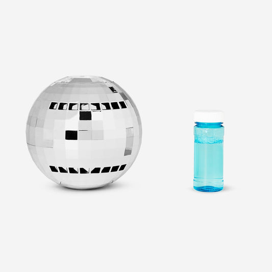 Soap bubble disco ball machine