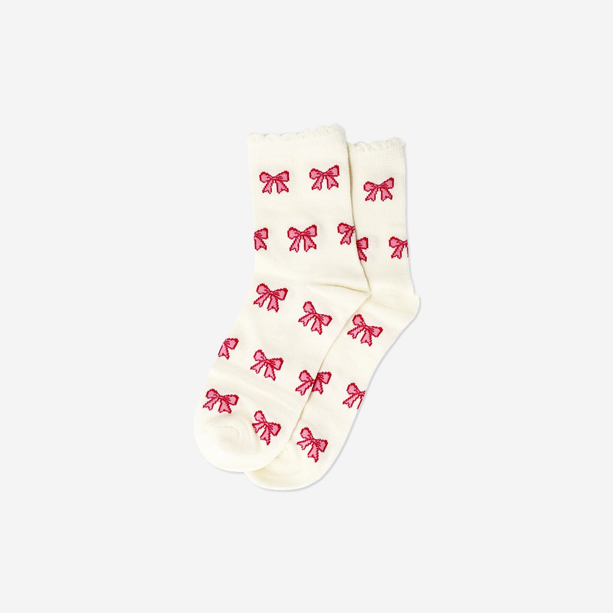 Socks with bows - Size 39/41 textile Flying Tiger Copenhagen 