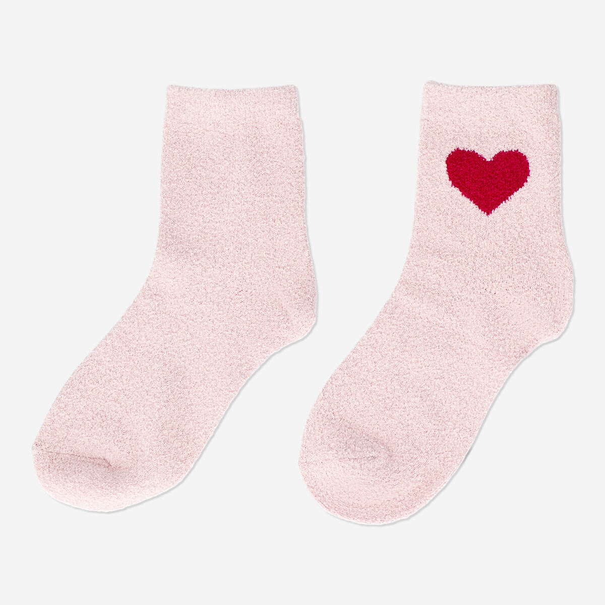 Soft Socks with Hearts - 36/38 Textile Flying Tiger Copenhagen 