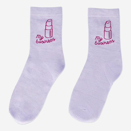 Weiche Socken mit Lippenstift - 39/41