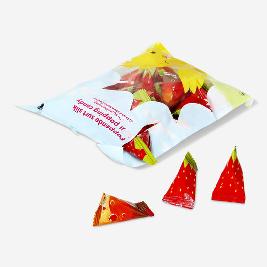 Sour popping candy