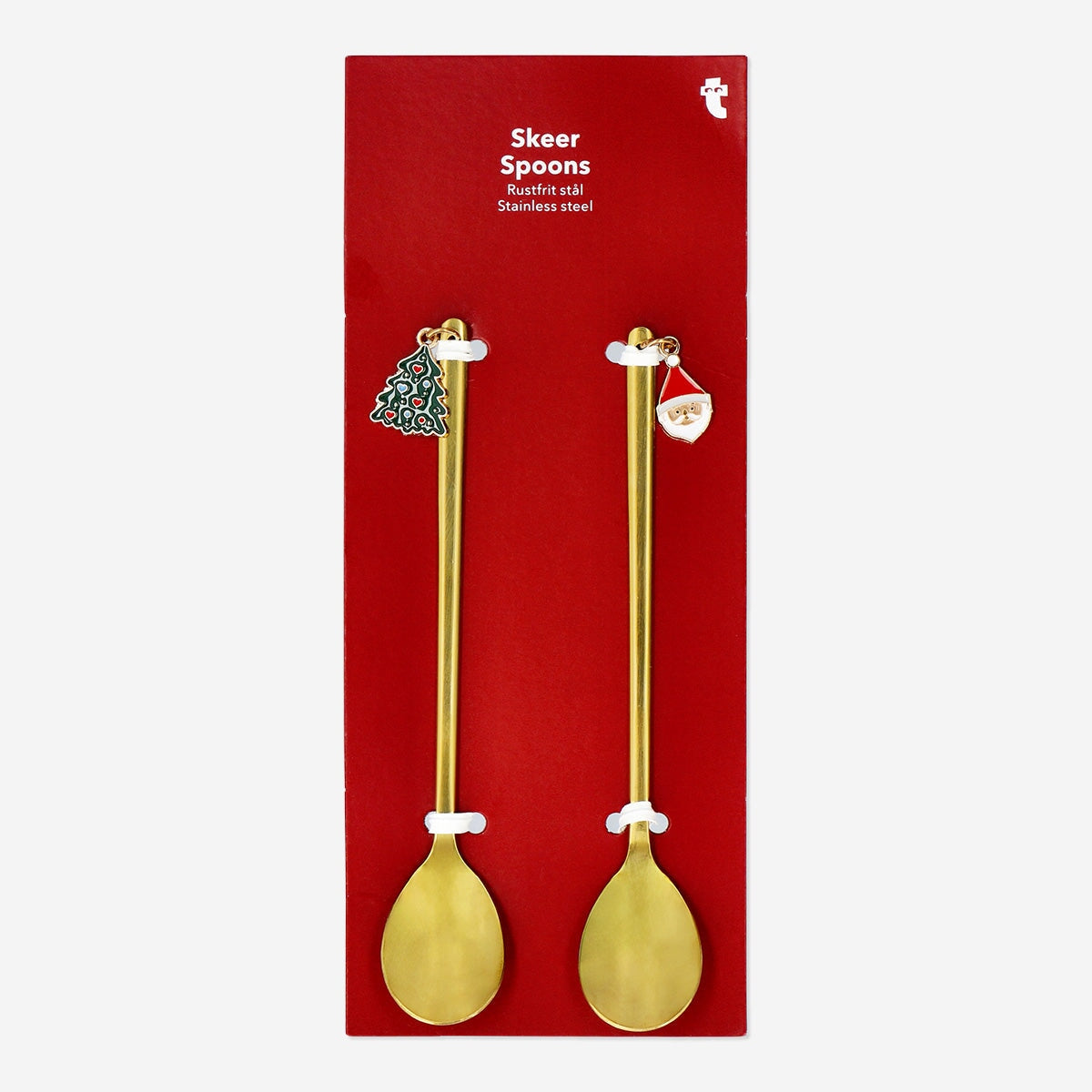 Spoons with Christmas Decorations - 2 pcs Kitchen Flying Tiger Copenhagen 