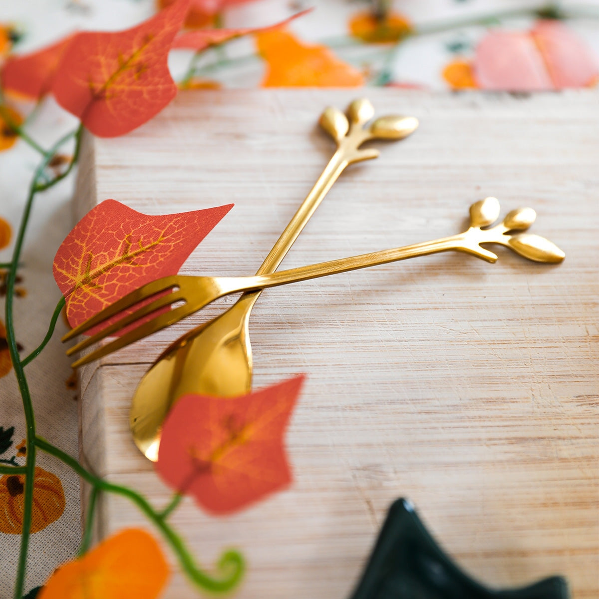 Spoons with Leaves - 2 pcs Kitchen Flying Tiger Copenhagen 