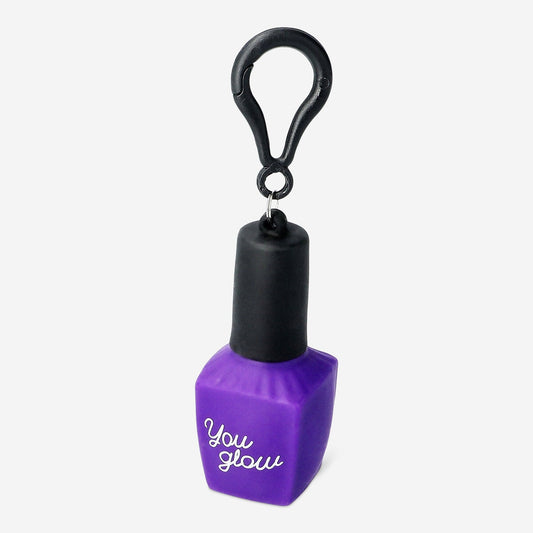 Porte-clés compressible en guise de vernis à ongles