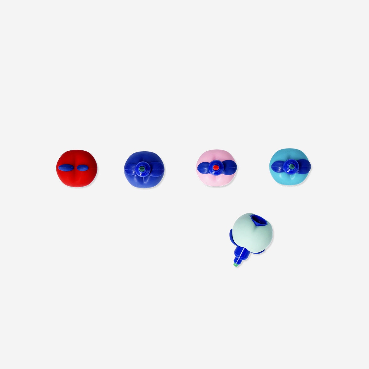 Stackable apple highlighthers - 4 pcs office Flying Tiger Copenhagen 