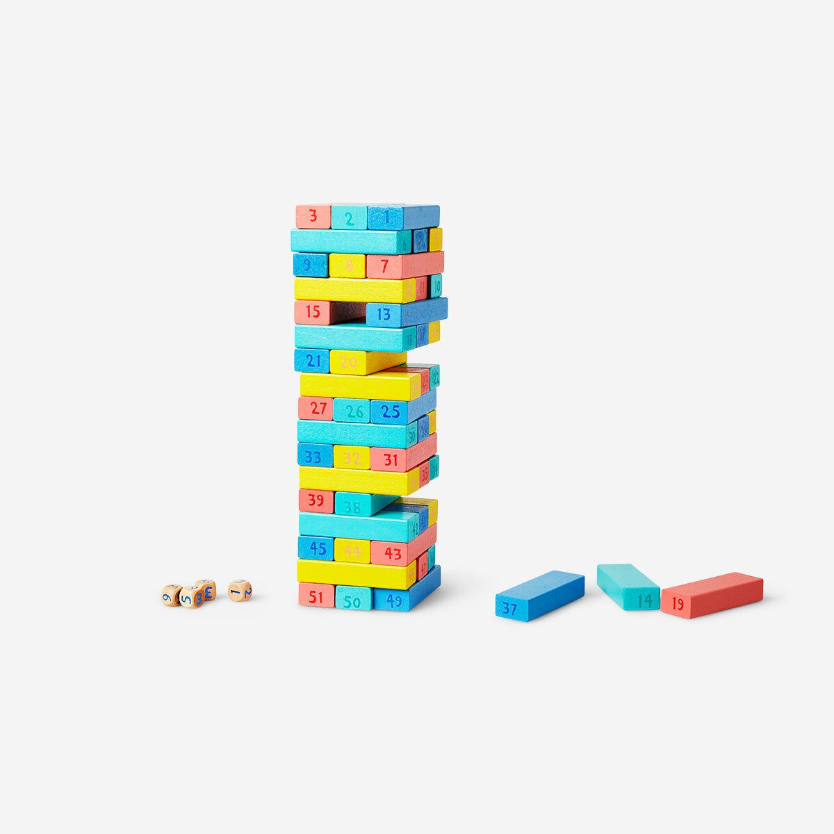 Stacking tower game with numbers Flying Tiger Copenhagen
