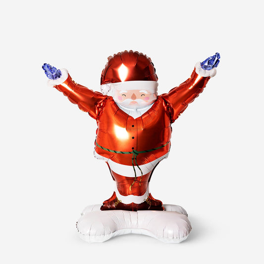 Standing santa foil balloon - 115 cm