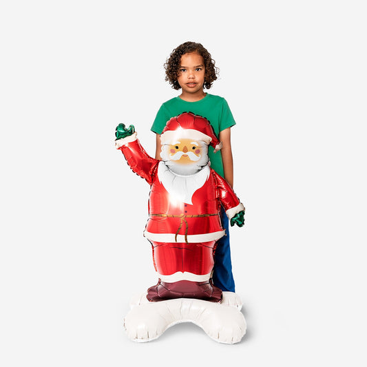 Standing Santa foil balloon - 92 cm