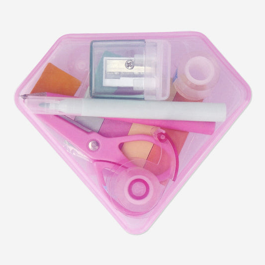 Stationery kit in diamond box