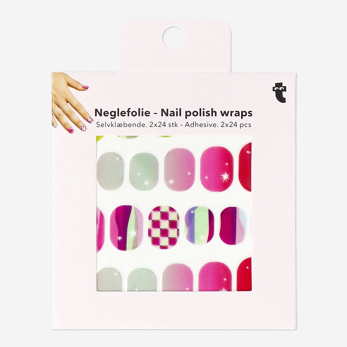 Stick-On Nail Polish Wraps - 24 pcs Personal care Flying Tiger Copenhagen 