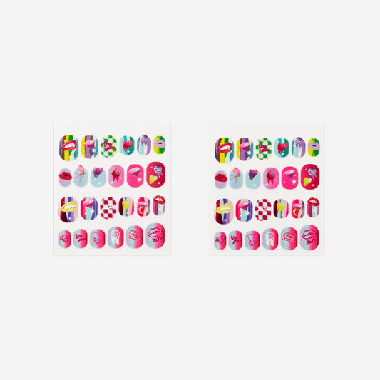 Stick-On Nail Polish Wraps - 24 τεμάχια