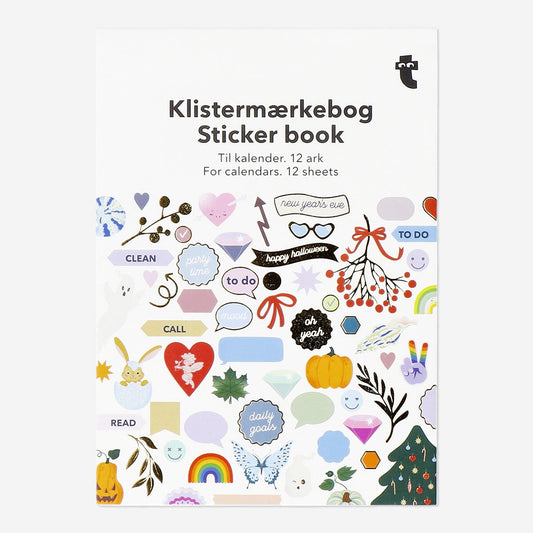 Klistermærkebog til Kalendere - 800 stk